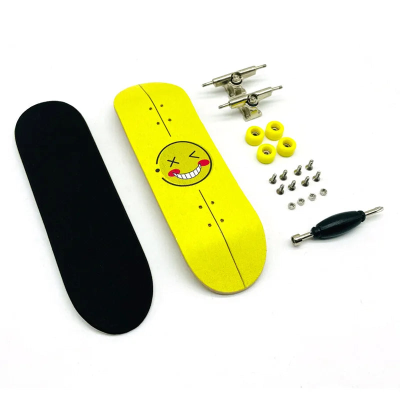 Creative Mini Finger Skateboard Fingerboard Colourful Skatepark Maple Double Rocker Sport Bearings and Palm Slide Board