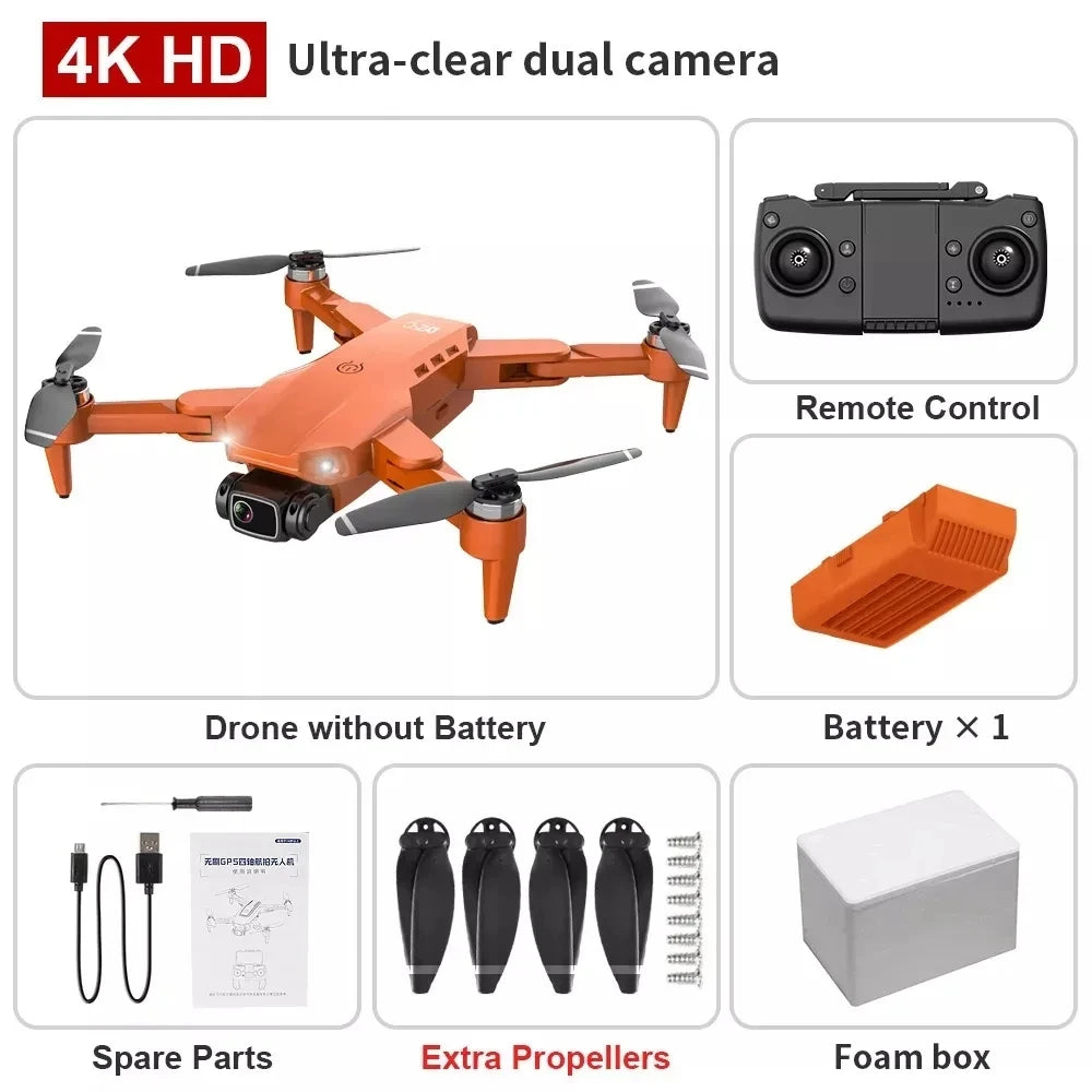 Drone L900 Pro 4K Professional 5G GPS HD Dual Camera Photography Brushless Foldable Quadcopter RC Distance 1.2KM Drones Toys