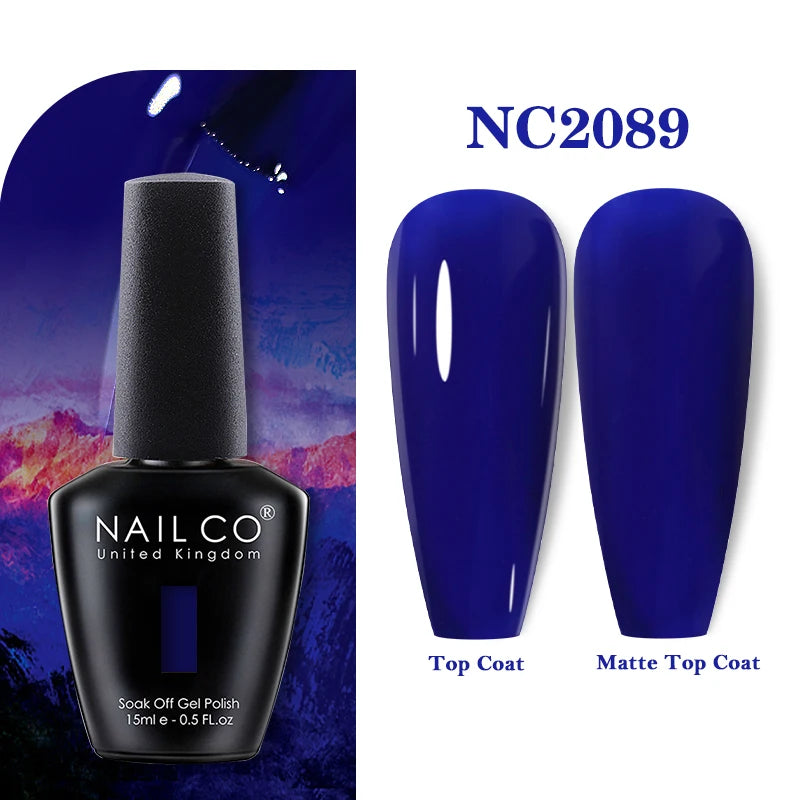 NAILCO 131Colors Vernis Semi Permanent UV Varnish Gel Nail Polish Nails Art Gel Manicure TOP BASE Varnish Hybrid