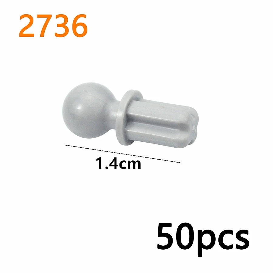 MOC Bolt Pin with Friction Peg Cross Axle Technical Building Blocks DIY Connector Bricks Compatible 2780 3673 77765 32556  32054