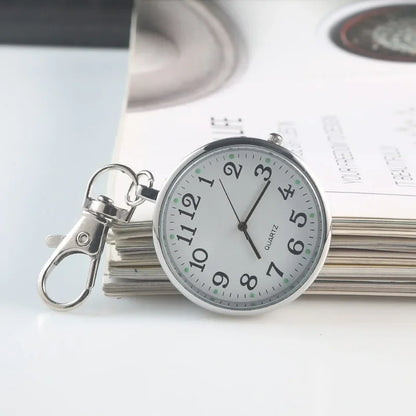 Pocket Watches Nurse Pocket Watch with Keyring Doctors Student Exam Quartz Watch Medical Vintage Watch Child Gift