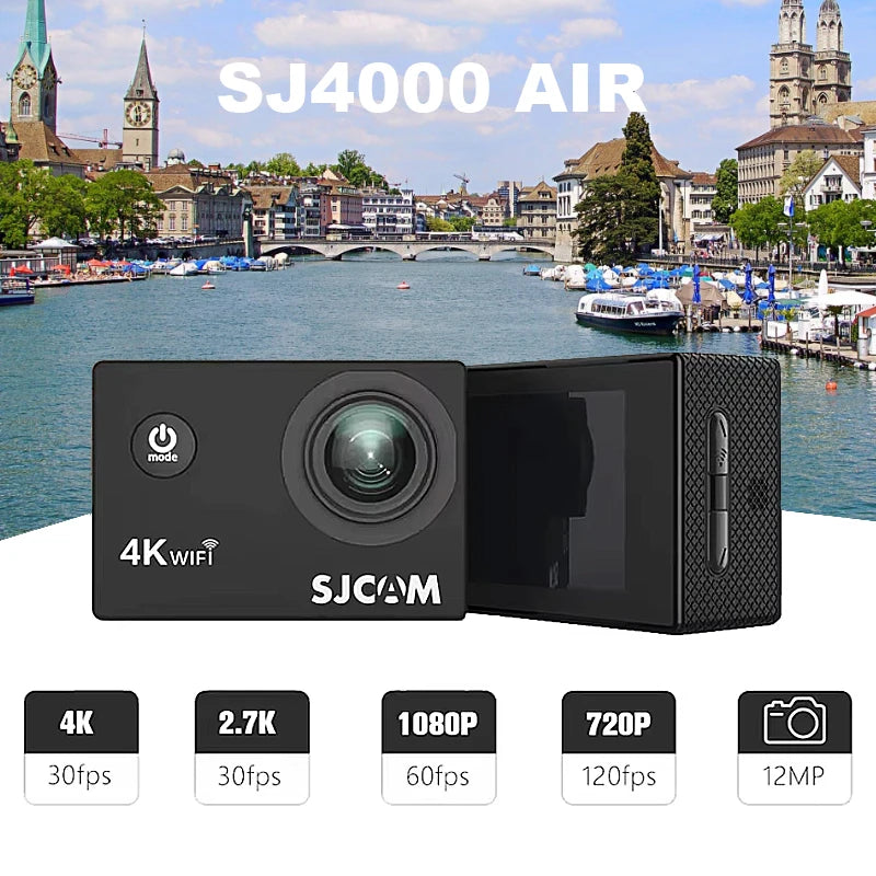 SJCAM SJ4000 Air Action Camera with 4K Video 30M Waterproof 2.4G WiFi Sports Camera Action Cam Sports Camera bicycle motorcycles