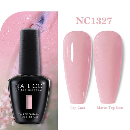 NAILCO 131Colors Vernis Semi Permanent UV Varnish Gel Nail Polish Nails Art Gel Manicure TOP BASE Varnish Hybrid
