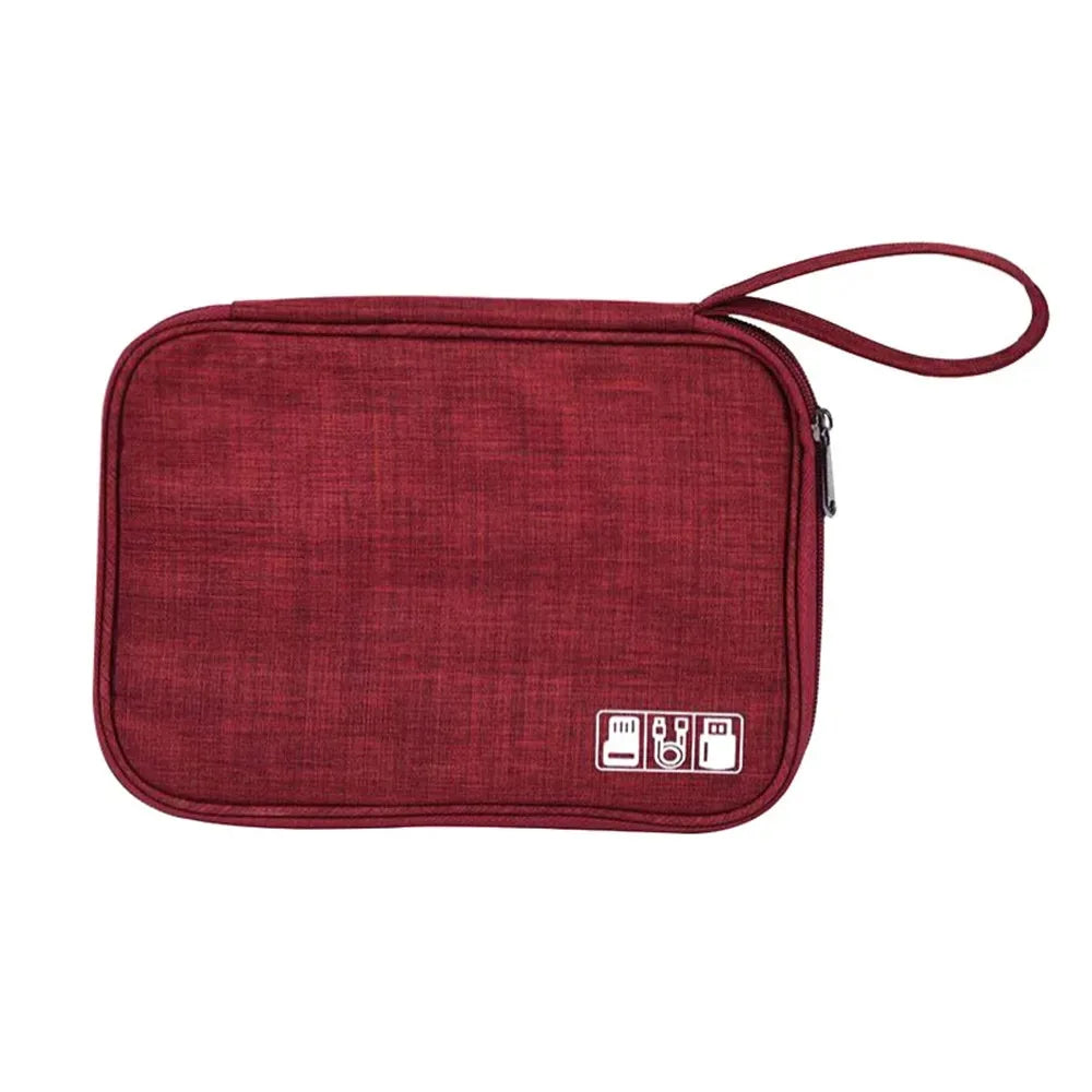 Multi-function Travel Storage Bags Polyester Waterproof Zipper Pack Data Arrange Bag Office Portable Organizer Case Card Package