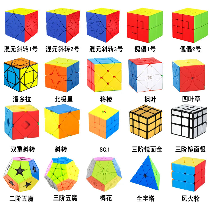 Moyu Meilong Series Magic Cube MFJS Special-shaped Meilong 2x2 3x3 4x4 5x5 Puzzle Kids Toys Gift Pyraminx Skewb Cubo Magico