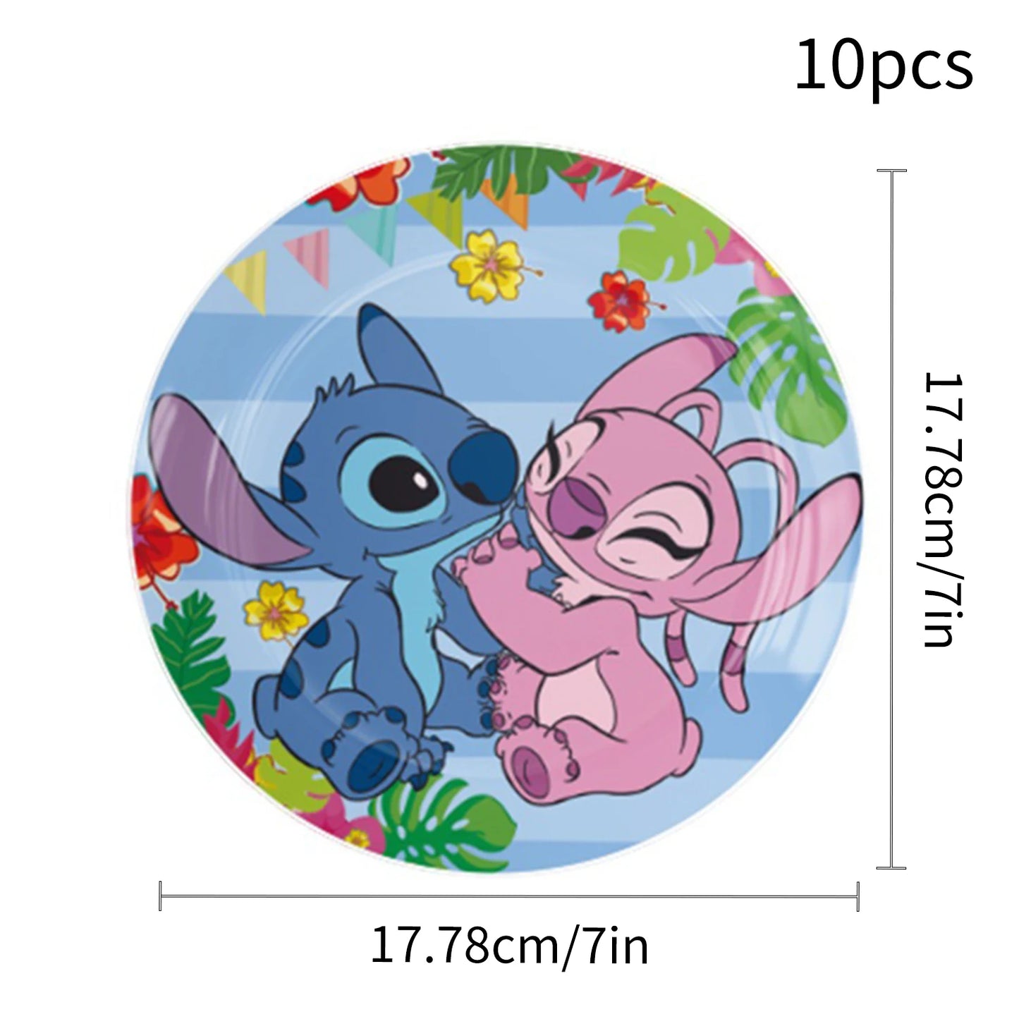 Lilo and Stitch Birthday Party Decoration Girl Boy Disposable Tableware Tablecloth Candy Bag Plate Paper Cup Supplies Kit