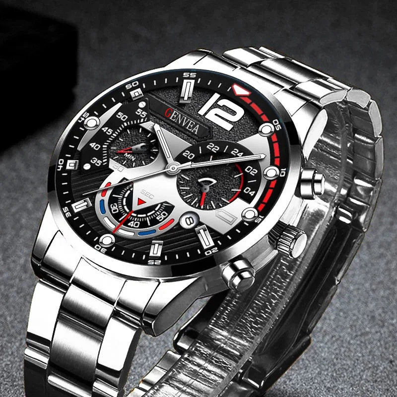 Men Business Watches Fashion Steel Band Male's Quartz Watch Relogio Masculino Reloj Hombre