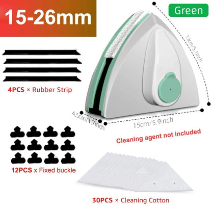 2024 New Magnetic Glass Window Cleaning Tool Water Discharge Double-layer Wiper Household Special Magnetic Window Cleaner