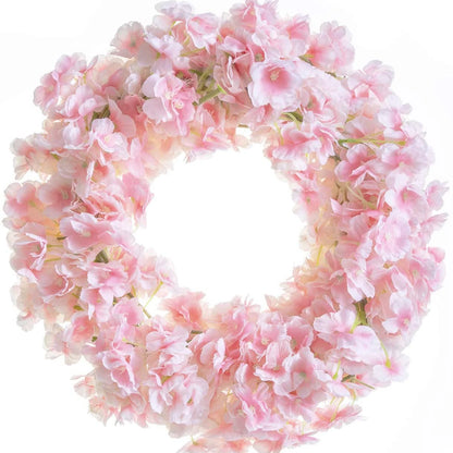 180CM Artificial Sakura Flowers Vine Wedding Garden Rose Arch Home Party Decoration Festival Bridal Fake Silk Scrapbook Plants