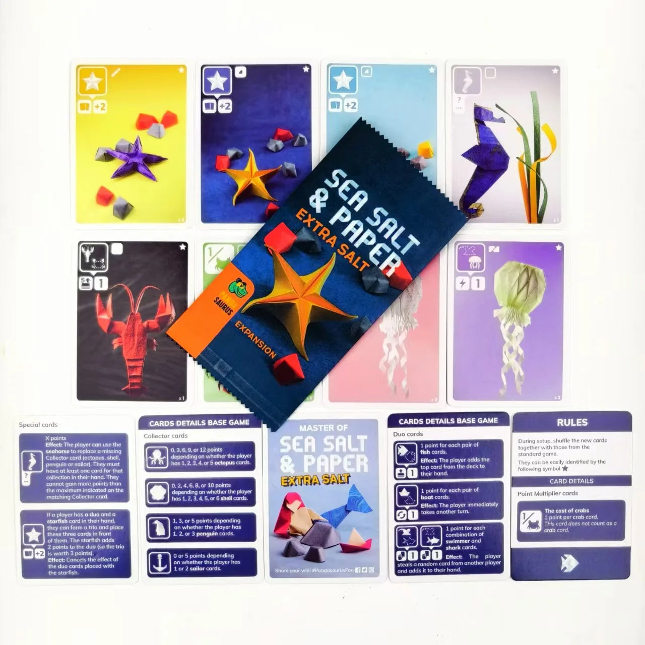 Sea Salt and Paper EXTRA SAL English Family and Party, Funny Table Game, Friends Entertainment, Strategy Game