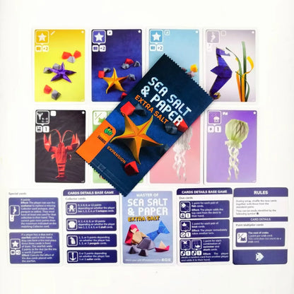 Sea Salt and Paper EXTRA SAL English Family and Party, Funny Table Game, Friends Entertainment, Strategy Game