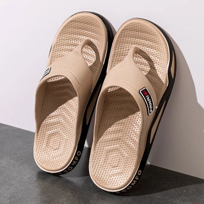 Fashion Men's Slippers Summer Outdoor Flip Flops Non-slip Indoor Bathroom Couple Leisure Beach Shoes Sandals