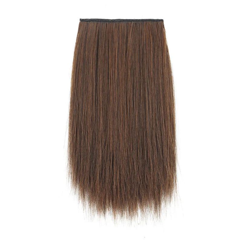 Synthetic 10/20/30cm Short Straight Hair Pieces Invisible Clip in Hair Top Side Cover Hair Accessories for Women
