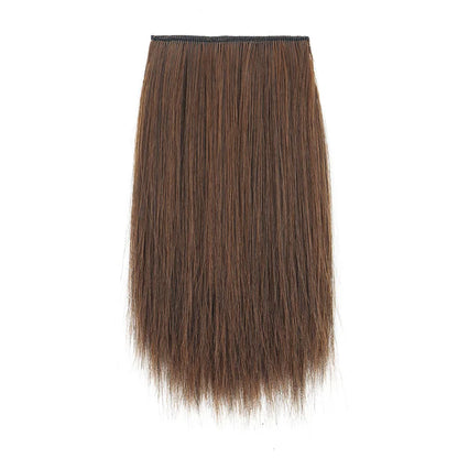 Synthetic 10/20/30cm Short Straight Hair Pieces Invisible Clip in Hair Top Side Cover Hair Accessories for Women