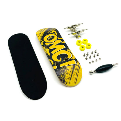 Creative Mini Finger Skateboard Fingerboard Colourful Skatepark Maple Double Rocker Sport Bearings and Palm Slide Board