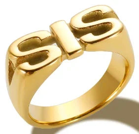 Shiny Crystal High End Non Tarnish Fashion Geometric Open Gold Plated Stainless Steel Rings for Women Wedding Ring Jewelry Gifts