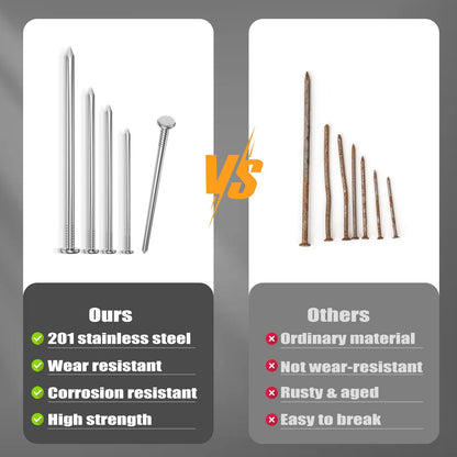 280pes Steel Nail Round Head Tack For Jewelry Box Hinge Golden Silver Antique Brass Fastener Pushpin Hardware