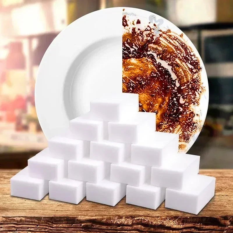 5/10/20/50/100pcs Melamine Sponge Magic Sponge Household Sponge Eraser Cleaning Tools for Office Kitchen Bath Cleaning Sponges