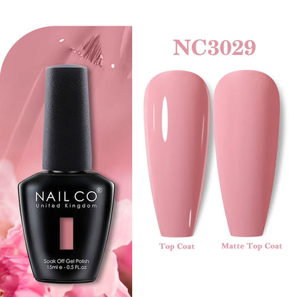 NAILCO 131Colors Vernis Semi Permanent UV Varnish Gel Nail Polish Nails Art Gel Manicure TOP BASE Varnish Hybrid