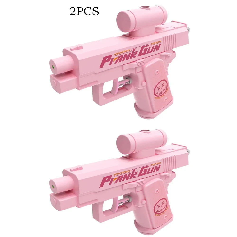 Outdoor Summer Water 2-Way Squirt Gun - Press & Spray Water Gun,Reverse Splash Toy for Prank Fun,Stress Relief, Water Fight Game
