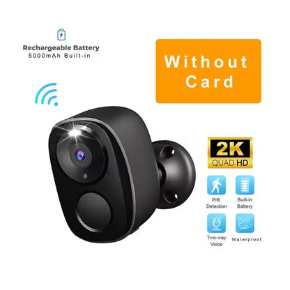 Security Cameras Wireless Outdoor 2K Battery Powered WiFi Camera AI Motion Siren Spotlight Color Night Vision IP66 Waterproof