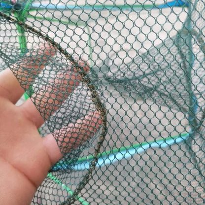 6/8/10 Holes Mesh Portable Fishing Net Cage Folding Crayfish Catcher Casting Fish Crab Crayfish Shrimp Smelt Eels Traps fishing