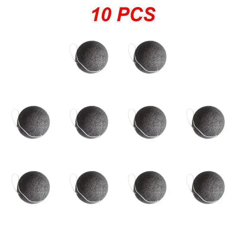 1/3/5/10PCS Konjac Sponge Beauty Essentials 100% Natural Konjac Puff Facial Pore Cleaner Washing Sponge Face Skin Care Tools