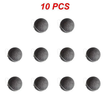 1/3/5/10PCS Konjac Sponge Beauty Essentials 100% Natural Konjac Puff Facial Pore Cleaner Washing Sponge Face Skin Care Tools