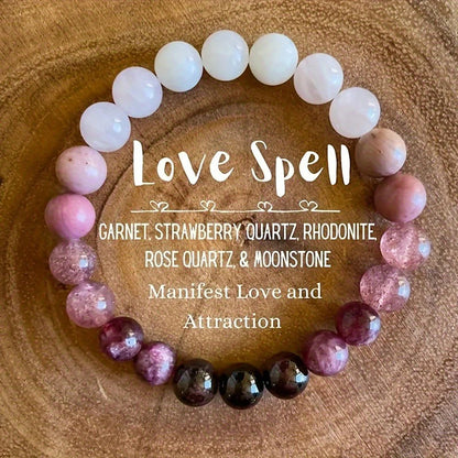 Pink Amethyst Bracelet Cubic Self Love Braclet Couple Love Gifts Beautiful Jewelry Real Natural Stone Beaded Bangles Handmade
