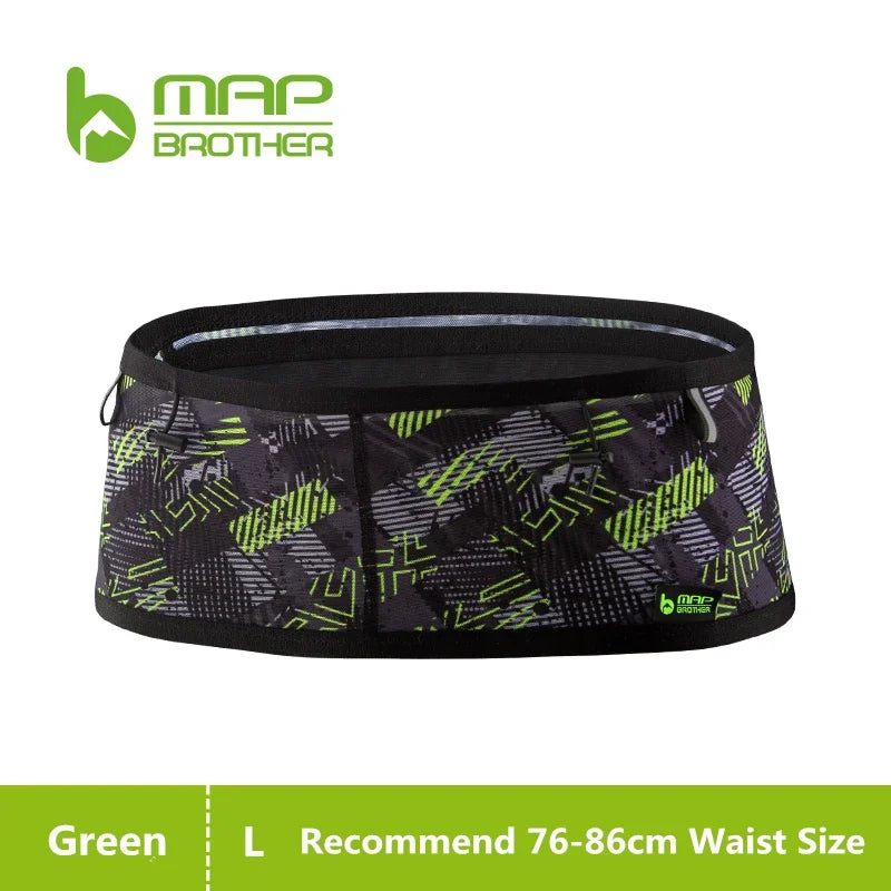 MAP BROTHER W1001 Woven Elastic Sports Waist Bag Pack Running Race Number Belt For Triathlon Marathon Cycling Mountaineering Bag