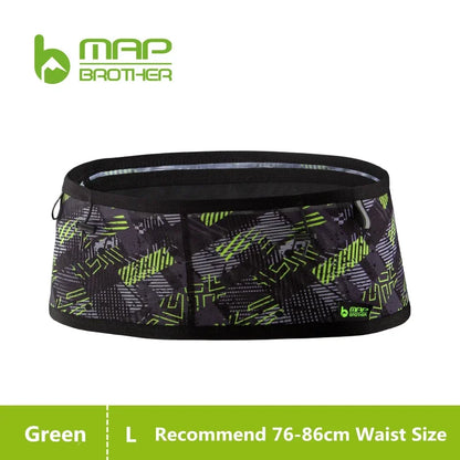 MAP BROTHER W1001 Woven Elastic Sports Waist Bag Pack Running Race Number Belt For Triathlon Marathon Cycling Mountaineering Bag