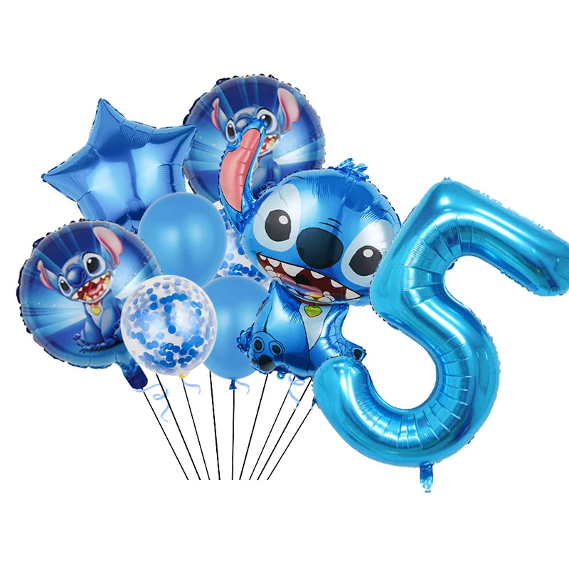 Disney Stitch Birthday Party Balloons Lilo & Stitch Balloon Sets Baby Shower for Kids Birthday Party Decorations Supplies Gifts