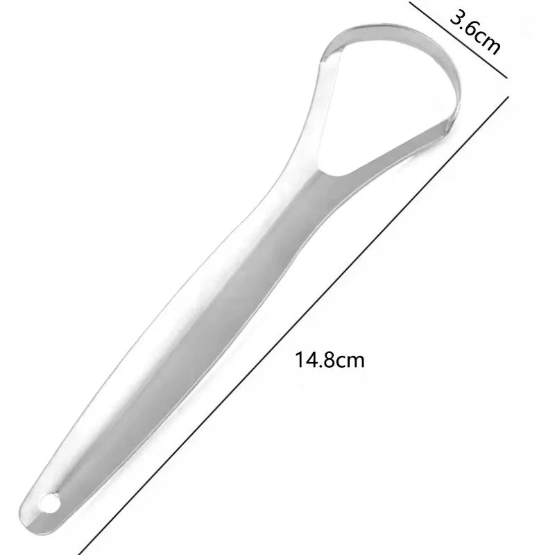 Clean Tongue Scraper Stainless Steel Tongue Remover Tongue Coating Halitosis Oral Care Scraping Brush Tongue Oral Cleaner Tools