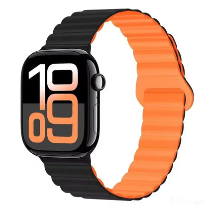 Magnetic Strap For Apple Watch Bands 46mm 42mm 49mm 45mm 44mm 41mm Silicone Sport Bracelet iWatch Series ultra 10 9 8 7 6 5 SE