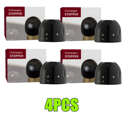 New 4/2/1PC Wine Stopper Reusable Bar Accessories Silicone Sealing Champagne Cork Keep Wine Freshness Bottle Cap Barware Home