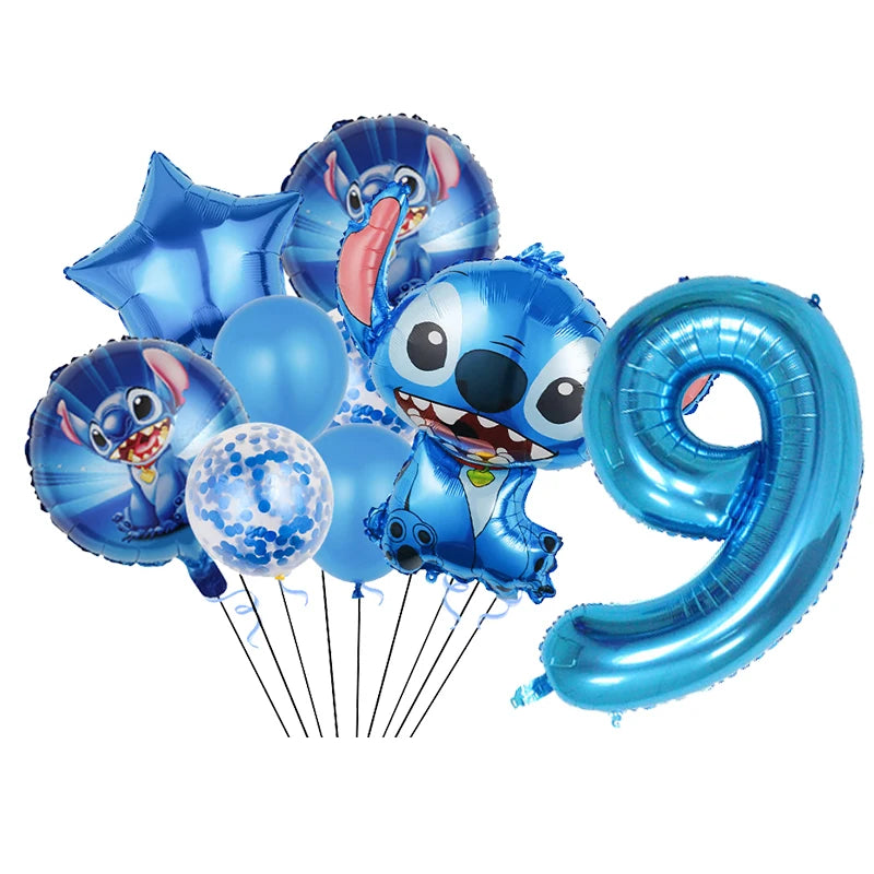 Disney Stitch Birthday Party Balloons Lilo & Stitch Balloon Sets Baby Shower for Kids Birthday Party Decorations Supplies Gifts