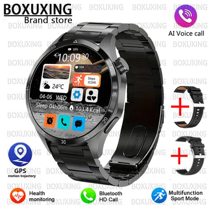 2025 New For Huawei GT5 Pro Smart Watch Men HD AMOLED Screen GPS Motion trajectory Heart Rate Bluetooth Call 1.52" SmartWatch