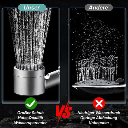 3 Modes High Pressure Water Saving Filter Powerful Shower Head Massage Spa Handheld Showerhead with ON/OFF Switch for Bathroom