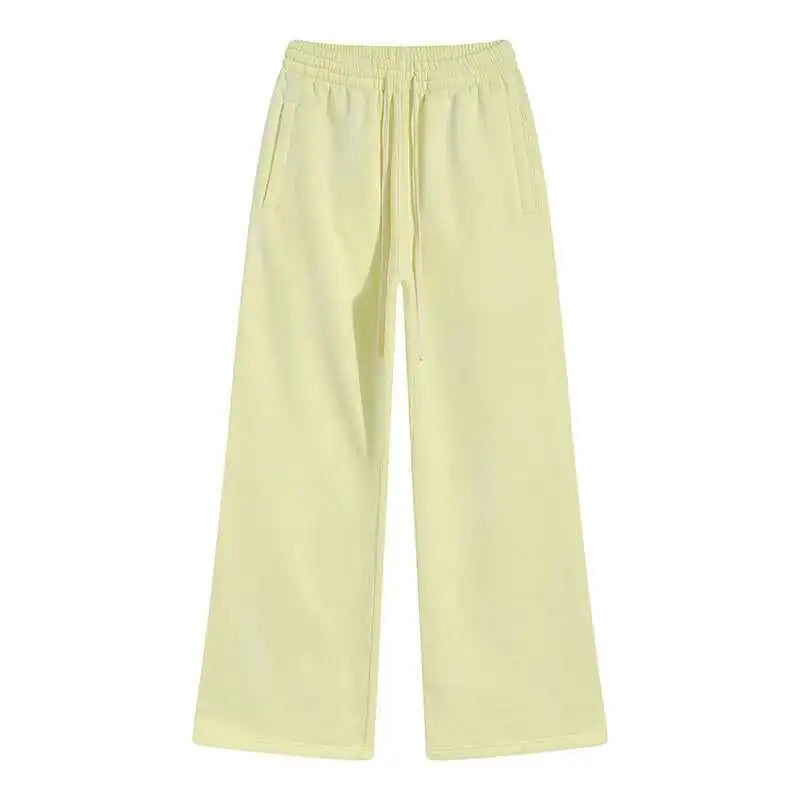 IEFB Spring New Trendy Sets Washed Sweatshirt Sweatpants Splash-ink Spray Dye Velvet Hoodies Autumn Male Wear Menwear 9W125