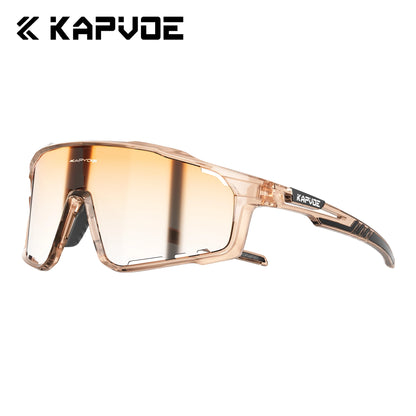 Kapvoe UV400 Cycling Sunglasses Men MTB Sport Glasses Outdoor Hiking Camping Goggles Women Road Bike Bicycle TR90 Frame 2023