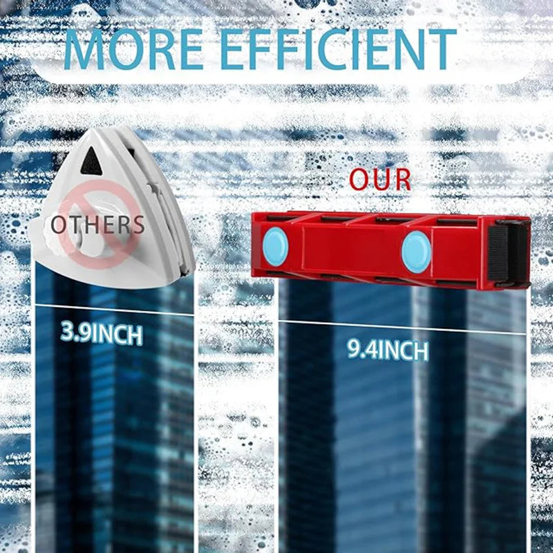 Double Sided Glass Brush Magnetic Glass Wipe Household Double-layer Hollow Glass High-rise Window Artifact Cleaning Tools 3-30mm