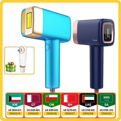 MLAY T14 Laser Hair Removal Permanent Malay IPL Epilator Ice Cool Painless Depilador a Laser 500000 Flashes Face Body Epilator
