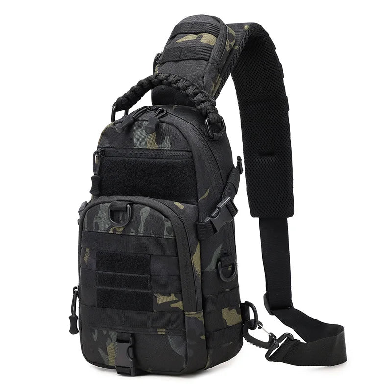 Men's Camping Chest Bag Tactical Sports Shoulder Outdoor Fanny Pack Hiking Climbing Cycling Fishing MOLLE System Sling Bags