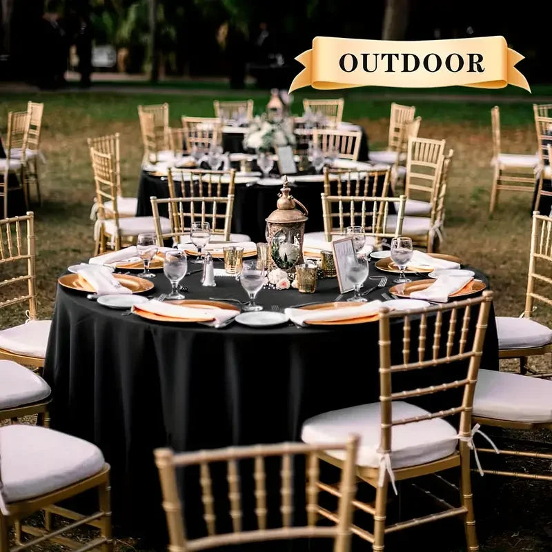 1pcs, 63in/71in/86.6in, Thickened round Tablecloth, Suitable for Hotel, Wedding Banquet, Home and Other Desktop Decoration