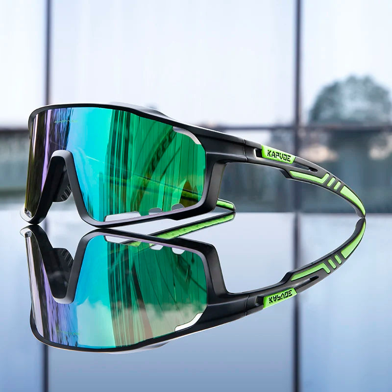 Kapvoe UV400 Cycling Sunglasses Men MTB Sport Glasses Outdoor Hiking Camping Goggles Women Road Bike Bicycle TR90 Frame 2023