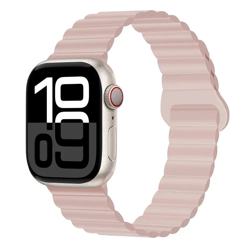 Magnetic Strap For Apple Watch Bands 46mm 42mm 49mm 45mm 44mm 41mm Silicone Sport Bracelet iWatch Series ultra 10 9 8 7 6 5 SE