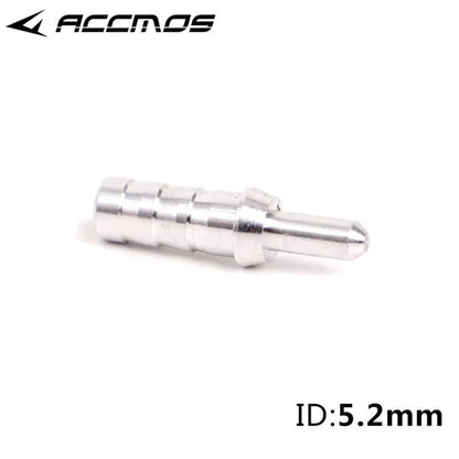 50pcs Archery ID3.2/4.2/6.2/5.2/8mm Arrow Aluminum Pin or Plastic L Nock Carbon Arrow Shaft Compound Bow Fiber Hunting Shooting