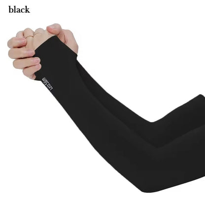 Summer Thin Cycling Ice Silk Sleeves for Men and Women Outdoor Sports Driving UV Protection Cycling Arm Covers