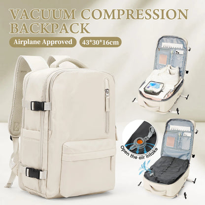 Vacuum Compression Travel Backpack - Large Capacity Foldable Hiking Bag Lightweight Laptop Bag,Essential Outdoor Travel Backpack
