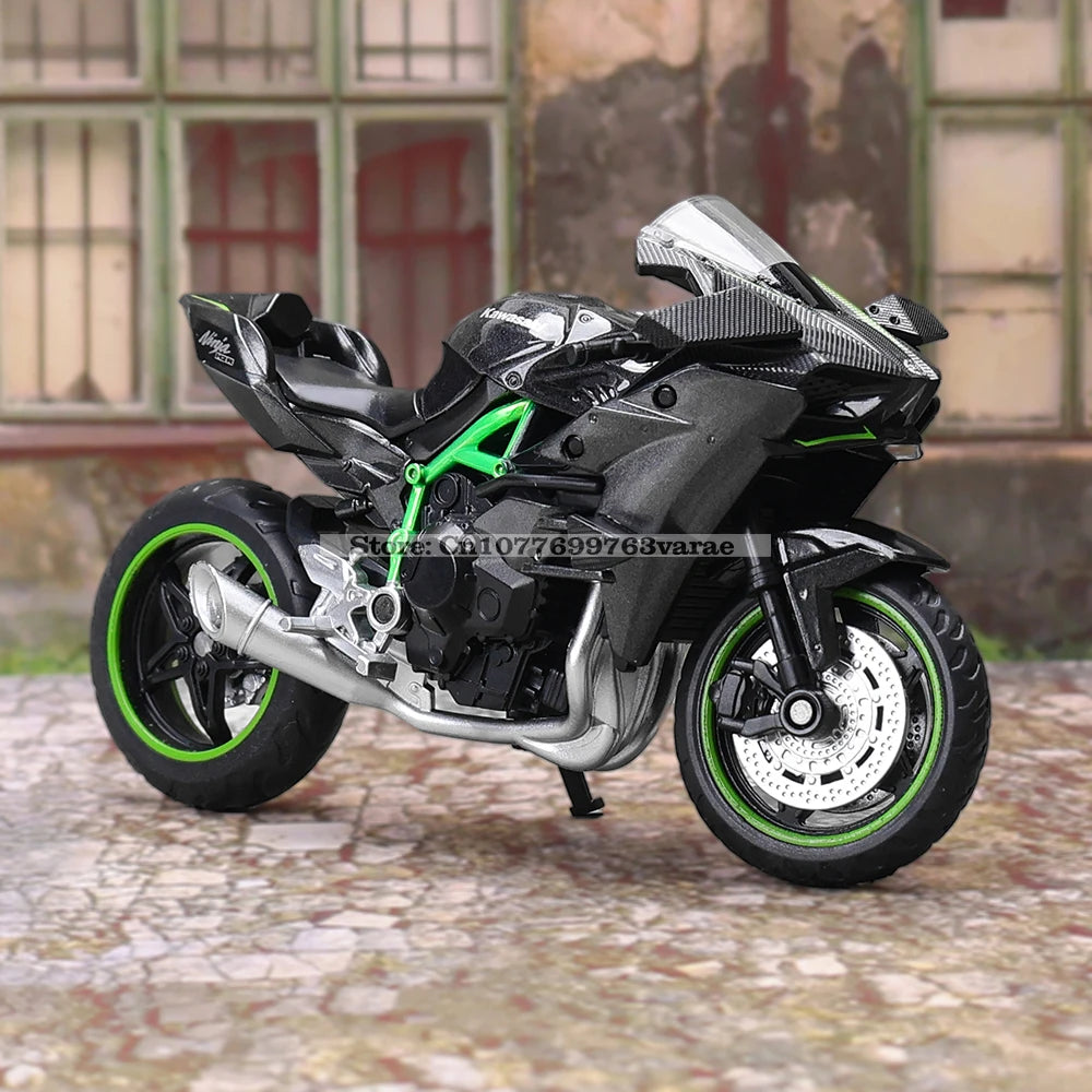 MSZ 1:18 Kawasaki Ninja H2R  GSX-R1000 YAMAHA YZF-R1 Classic Motorcycle Static Model Alloy Die Casting Car Toy Gifts